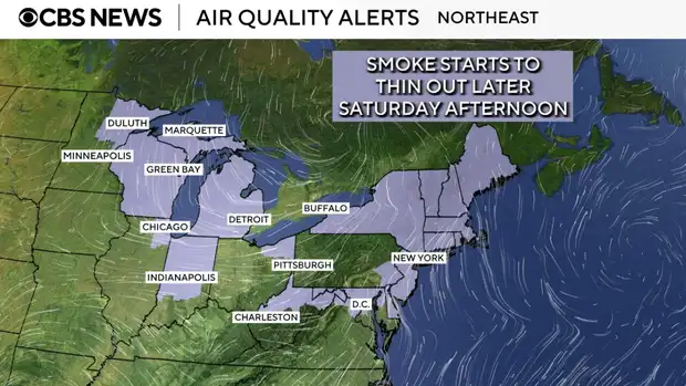 Wildfire smoke spreads across US, triggering air quality alerts
